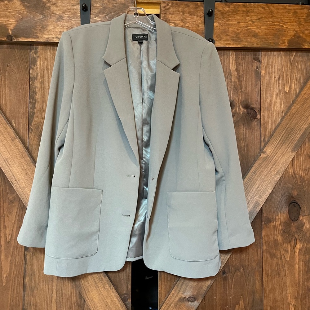 LOFT Light Sage Women's Blazer